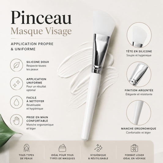 Pinceau Applicateur Masque Visage en Silicone